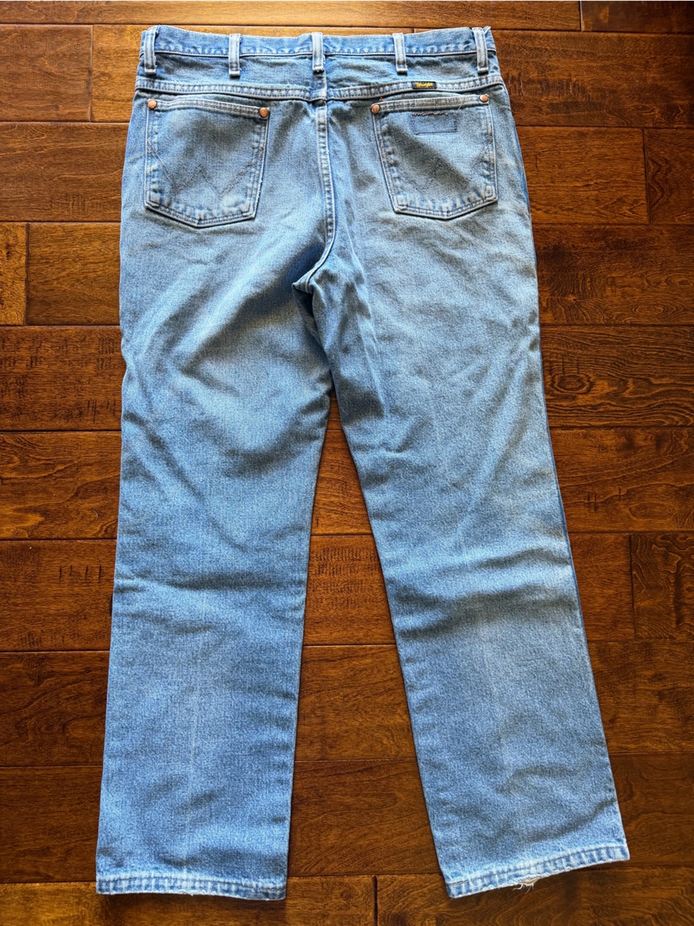 Wrangler Jeans Men's 35x32 (35x29) Slim Fit Cowboy Cut Distressed Work 936PWD - Picture 2 of 8